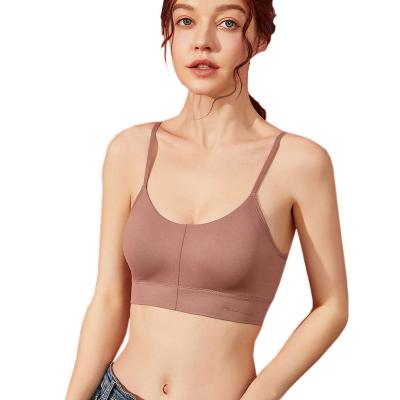 China Breathable Lingeries For Women 2021 Air Bra Lingerie Camisoles U Shape Bra Camisole Tank Crops for sale