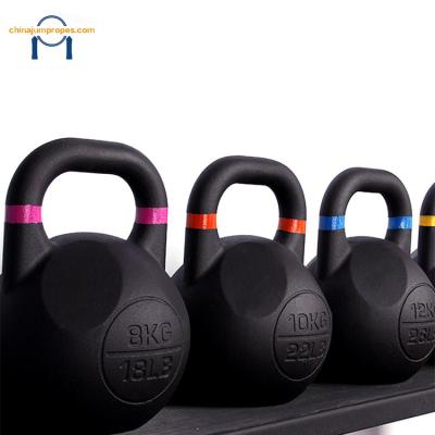 China Various Size Universal Using Home Black Training Powder Coated Kettlebell Set , Adjustable Dumbbell Set for sale