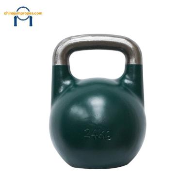 China Rubber Steel Competition Kettlebell , Low Price Gym Powder Coated Cast Iron Kettlebell for sale