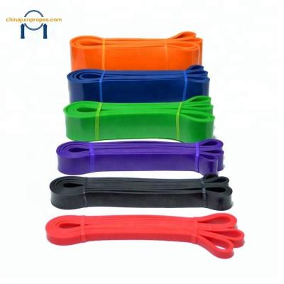 China Latex Gym Fitness Resistance Bands Custom Color Loop Latex Resistance Leg Exercise Band Set for sale