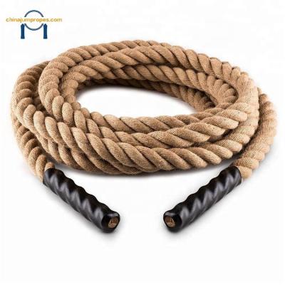 China Universal High Quality Eco-friendly Sisal Nylon Training Fitness Battle Jump Rope For Weight Lifters for sale