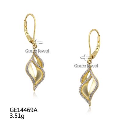 China SET14469A Grace Artificial Diamond Jewelery Gold Elegant Drop Earrings Set for Wedding for sale