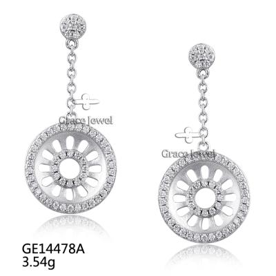 China Elegant SET14478A Grace Daisy Wheel Sterling Silver Earring Necklace Sets for sale