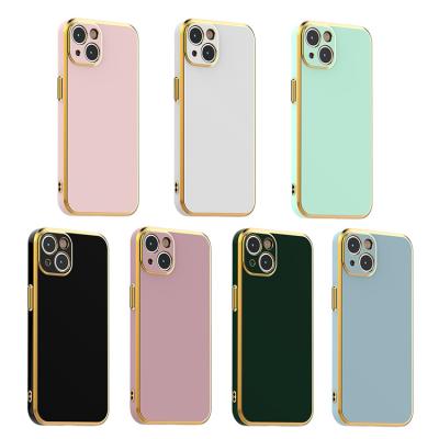 China Street fashion shockproof 6D hardness plating right side tpu cell phone case for iPhone 13 11 pro max luxury 12 case for sale