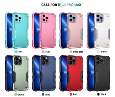 China New Pattern Shockproof Frame Anti-skid Case For iphone 13 pro tpu Hybrid Shockproof Mobile Phone Cover Max Soft Hard PC Dual Layer for sale