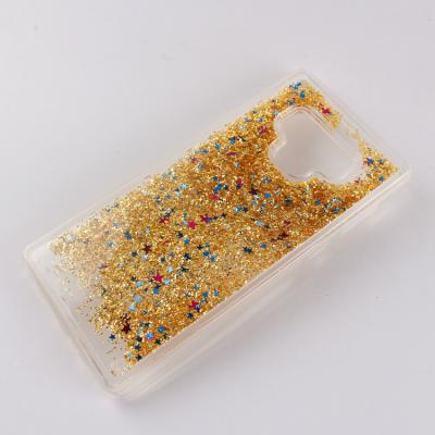 China 2 in 1 New Luxury Bursting Sand Drift Mobile Phone Case For Samsung Galaxy Note 9 Liquid Quicksand Phone Case for sale