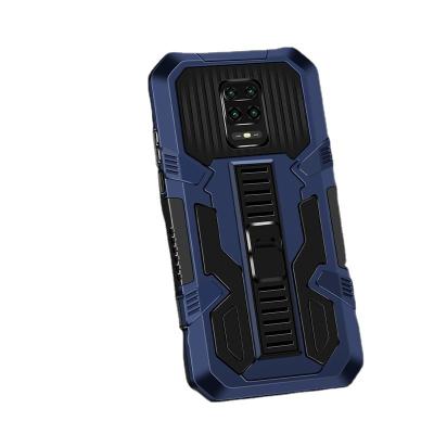 China Vanguard Mech Warrior Belt Clip Holster Shockproof Phone Case For Redmi Note 9s Back Cover for sale