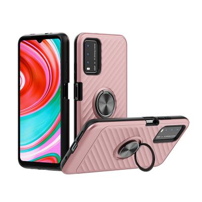 China Rubber Ring Magnetic CD Series Marshal Holder Car Liner Phone Case For Redmi Note 9 Back Cover for sale