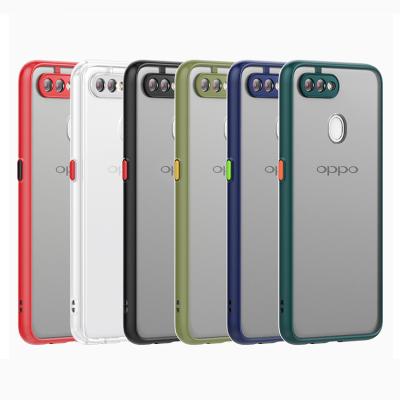 China Frost Lowest Price Smoke Case Protect Lens Matte Full Cover Translucent For Oppo a7 2018 A5S/A12/A11k for sale