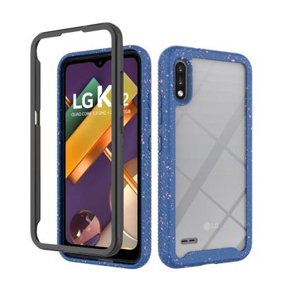 China Triple Stain Light Rubber Frame Clear Acrylic Back Cover For K22 Lander Bumper Armor Case for sale