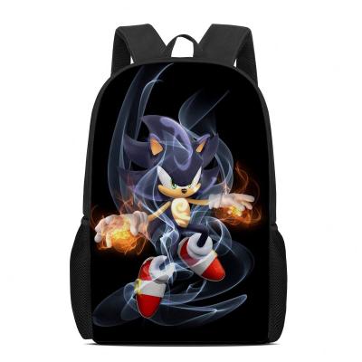 China Wholesale Cartoon Super Anti-theft Sonic Backpack For Teenage Boys Children School Backpack School Bag With Logo Custom for sale