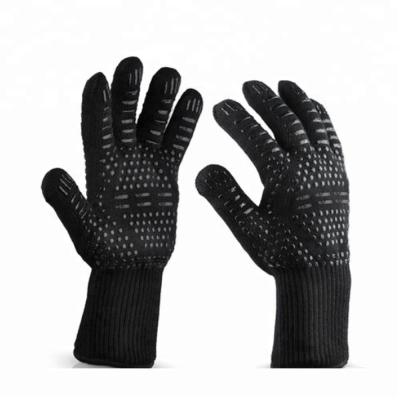 China Heat Resistant Silicone Gloves Flame Retardant Silicone BBQ Cooking Heat Resistant Gloves for sale