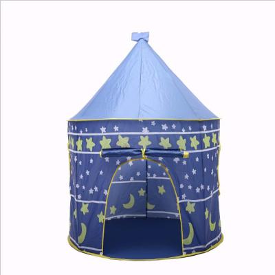 China Portable Indoor Cute Polyester House Dome Playhouse Pink Blue Pop Up Tent Kids Children Polyester for sale