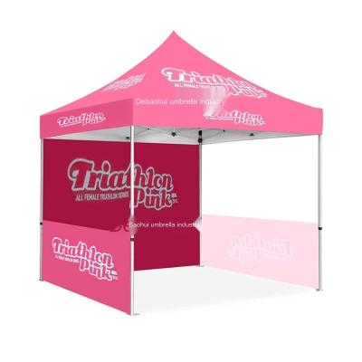 China Steel + Oxford Cloth Lutong 2022 Commercial Insurance Custom Printing Aluminum Pop Up Tent Trade Show Marquee for sale