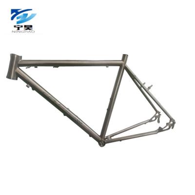 China Road Bikes High Quality Ultralight Titanium Alloy Road Bike Frame With Thru Axle Dropout for sale