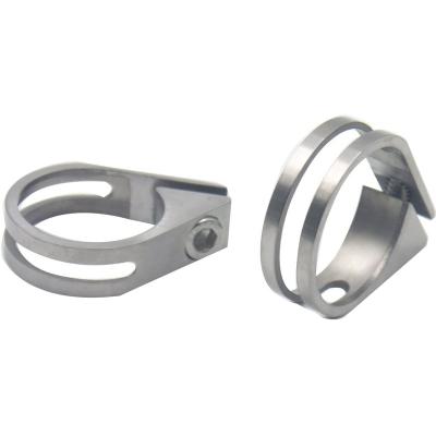 China Moutain Bike Titanium Mtb Anti-Drop Ti-part Seat Clamp Titanium Bike Seat Clamp for sale