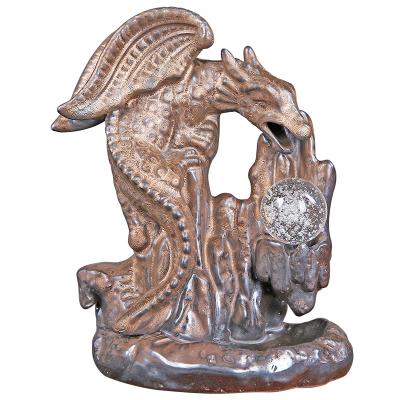 China Chinese Dragon Incense Holder Censer Ceramic Backflow Incense Censer Holder for sale