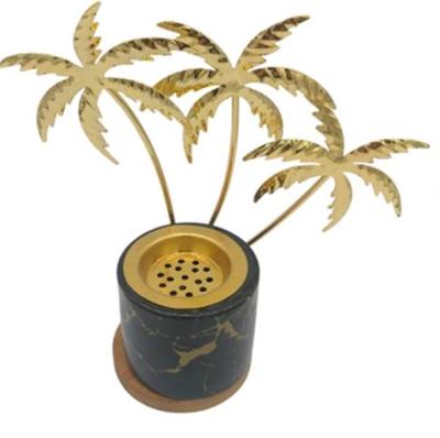 China Chinese new arrival hots incense Middle East creative high quality ceramic metal censer for sale