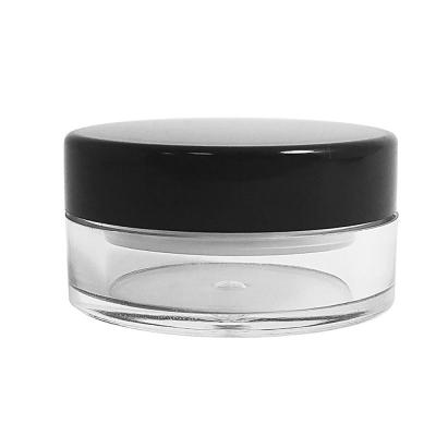 China Good Seal Double Lids Sieve Jar Container Keep Smell Proof BPA Free Perfume Oil Studio Powder 10g/10ml Professional Quality With Black Lids for sale