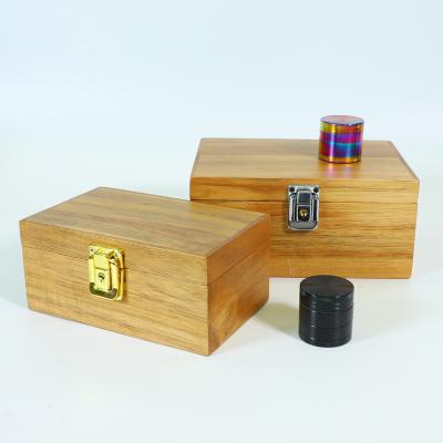 China Luxury Wholesale Handmade UKETA Wooden Weed Stash Box Weed Box For Storage for sale