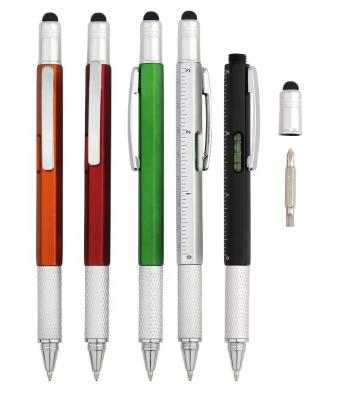 China Promotional Pen 6 in 1 Touch Screen Multifunctional Screwdriver Plastic Ball Pen for sale