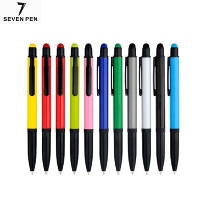 China Pen New Promotional Metal Phone Accessories Ballpoint Pen With Touch Screen Stylus for sale