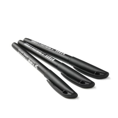 China Normal Promotional Black Matte Cheap Gel Ink Pen , Company Logo Gel Pen for sale