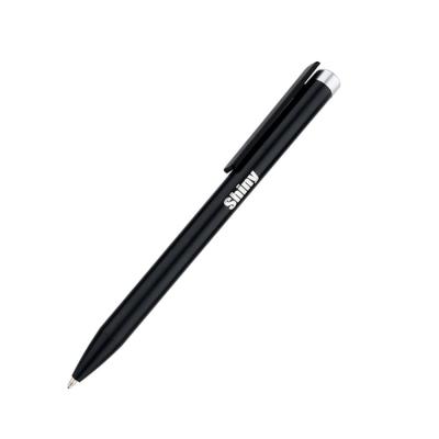 China Promotional Matte Metal Color Aluminum Pen Black Customized Logo Engrave Gift Ball Pen for sale