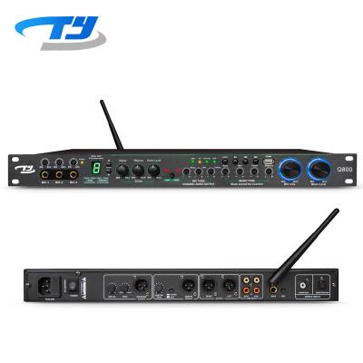 China KTV TianYin Q800 Digital DJ KTV Karaoke Player Mixer Reverb Echo USB Stage Studio Audio Effects Processor for sale