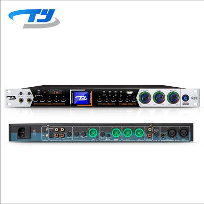 China KTV TianYin K20 Digital DJ KTV Karaoke Player Mixer Reverb Echo USB Stage Studio Audio Effects Processor for sale