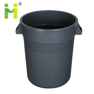 China Sustainable Storage Bucket Screen Printing Plastic Top Open Silk Top Waste Bin Outdoordoor 130L / 32 Gallon With Lid For Sale Logo / Color for sale