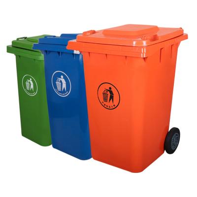 China 120L Sustainable Plastic Recycling Bin Wheelie Bin With Lid For Sale for sale