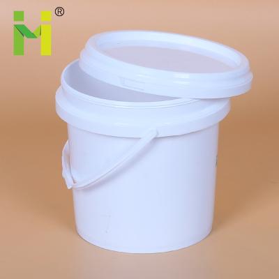 China Food Grade Round 2L Food Grade Bucket Eco - Friendly Plastic With Handle for sale