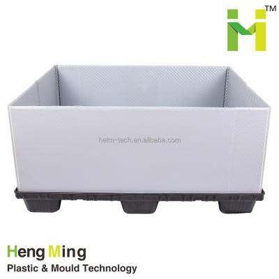 China Single Faced Plastic Corrugated Pallet Box, Heavy Duty Box And Coaming Panels Box for sale