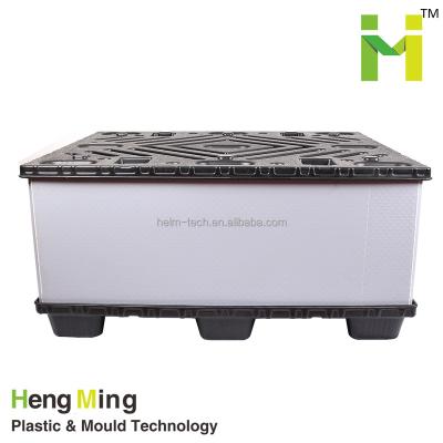 China High Quality Mega Single Faced PP Plastic Pallet Sleeves Packaging Box for sale