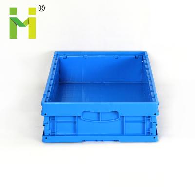 China Solid Custom Industrial Collapsible Collapsible Large Pallet Container Box Disposable Plastic Shipping Crates for sale