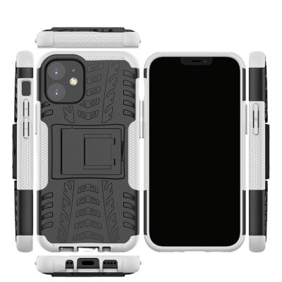 China Anti-drop Most Economical White Phone Case In Wholesal Price TPU PC Case And Kickstand 5.8