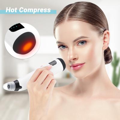 China Acne Treatment Compress Refillable Hot Nose Remover Black Head Tools Heat Function Vacuum Blackhead Remover for sale