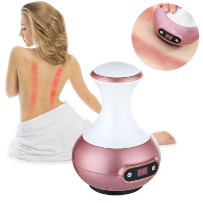 China Body Shaping Massager Electric Vacuum Smart Massager Vacuum Acupuncture Therapy Scraping Cup Heating Relaxation For Full Body for sale