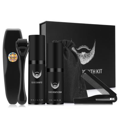 China Beard Growth Kit Men's Beard Growth Kit Private Label Beard Oil Grooming Set Men's Beard Growth Kit for sale