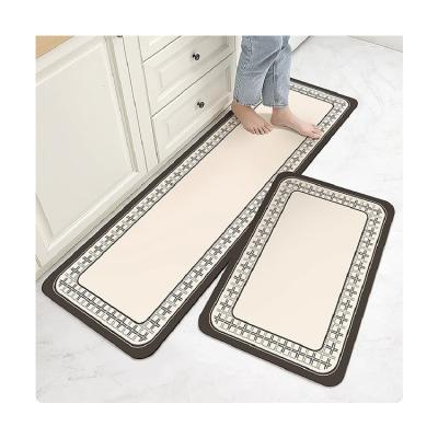 China Washable Kitchen Mat Modern Washable Cotton Anti Fatigue Floor Kitchen Rugs And Mats Non Skid for sale