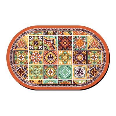 China Stain Resistant American garden bathroom absorbent mat toilet bathroom non-slip mat for sale