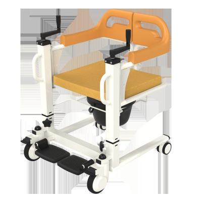 China Disabled Transfer Wheelchair Lift Multi-Function Health Care Healthcare Patient Lift Chair With Commode for sale