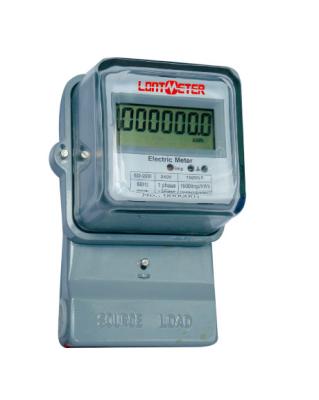 China Glass Cover Single Phase Smart Meter / Single Phase Kwh Meter Aluminium Base for sale