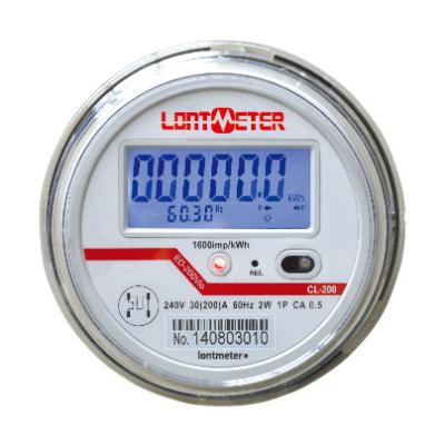 China High Accuracy Single Phase Power Meter For Domestic LCD Display ED-200V 60HZ for sale