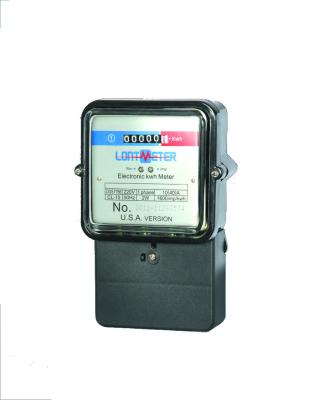 China Phenolic Basis Digitale Elektrische Meter met Glasdekking 4+1 Cyclometer-Register Te koop