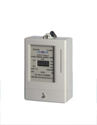 China Plastic 3 Phase Prepaid Electricity Meters , Electromechanical Energy Meter 3×380V for sale