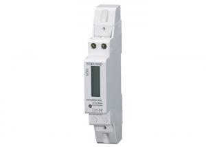 China Small Volume Single Phase Watt Hour Meter , 35mm Din Rail Kwh Meter Single Phase for sale