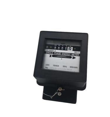 China Transparent Cover Single Phase Electric Meter With Aluminium Base 110V for sale