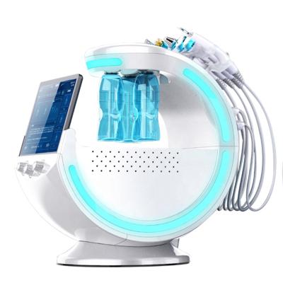 China Exfoliators 7 in 1 salon use ice blue smart small bubble microdermabrasion hydraulic facial machine with skin analysis for sale